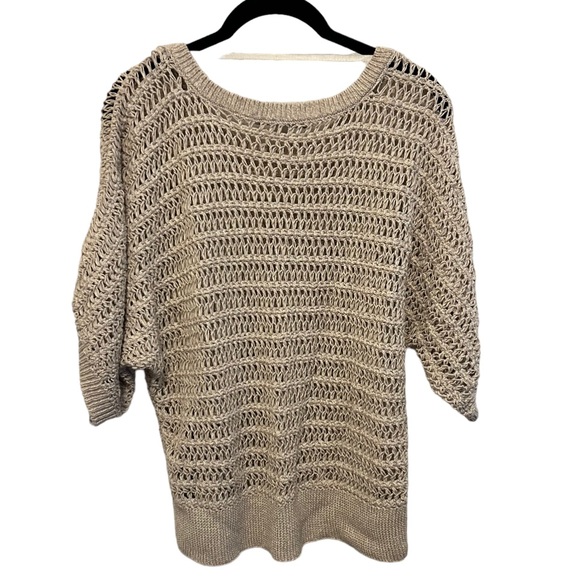 Lauren Conrad Open Knit Cotton Sweater Medium - Picture 2 of 5
